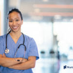nurse standing with arms crossed