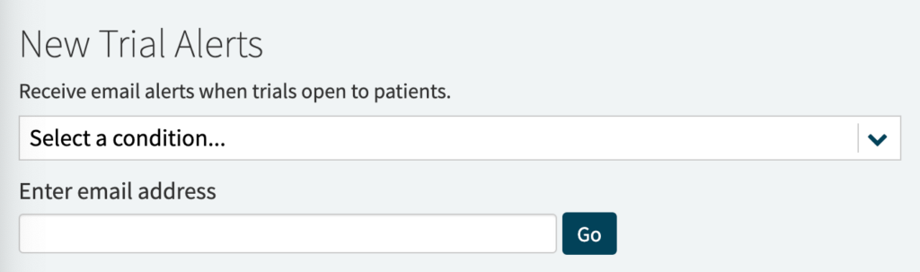 email alerts from stanford cancer institute clinical trials