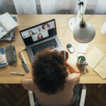 nurse studying online