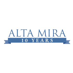 alta mira 10 years logo