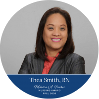 Thea Smith_Fall 2020_Nursing Award_webpage Thea Smith, RN_Fall 2020 Melissa A. Fischer Nursing Award