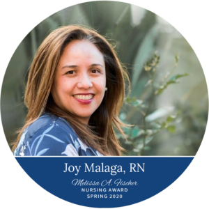 Joy Malaga, LVN_Spring 2021 Melissa A. Fischer Nursing Award