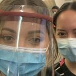 nurse tanya and friend with mask on