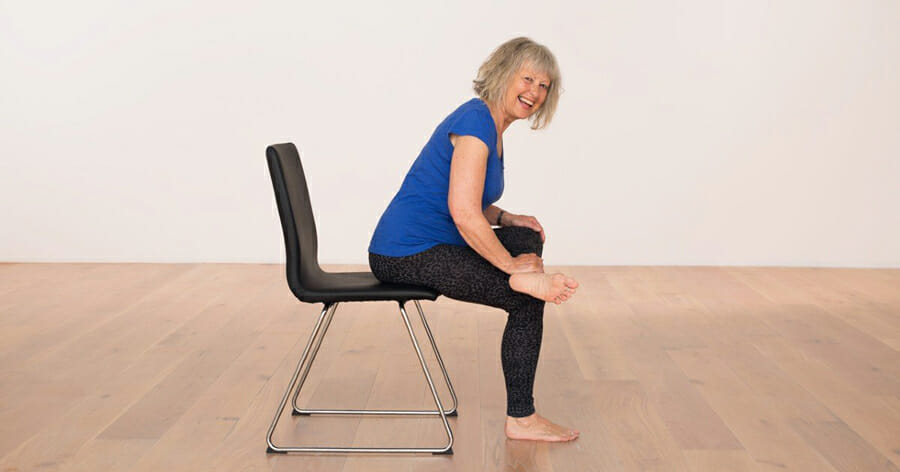 Chair-yoga-Pigeon-pose-glute-stretch-2