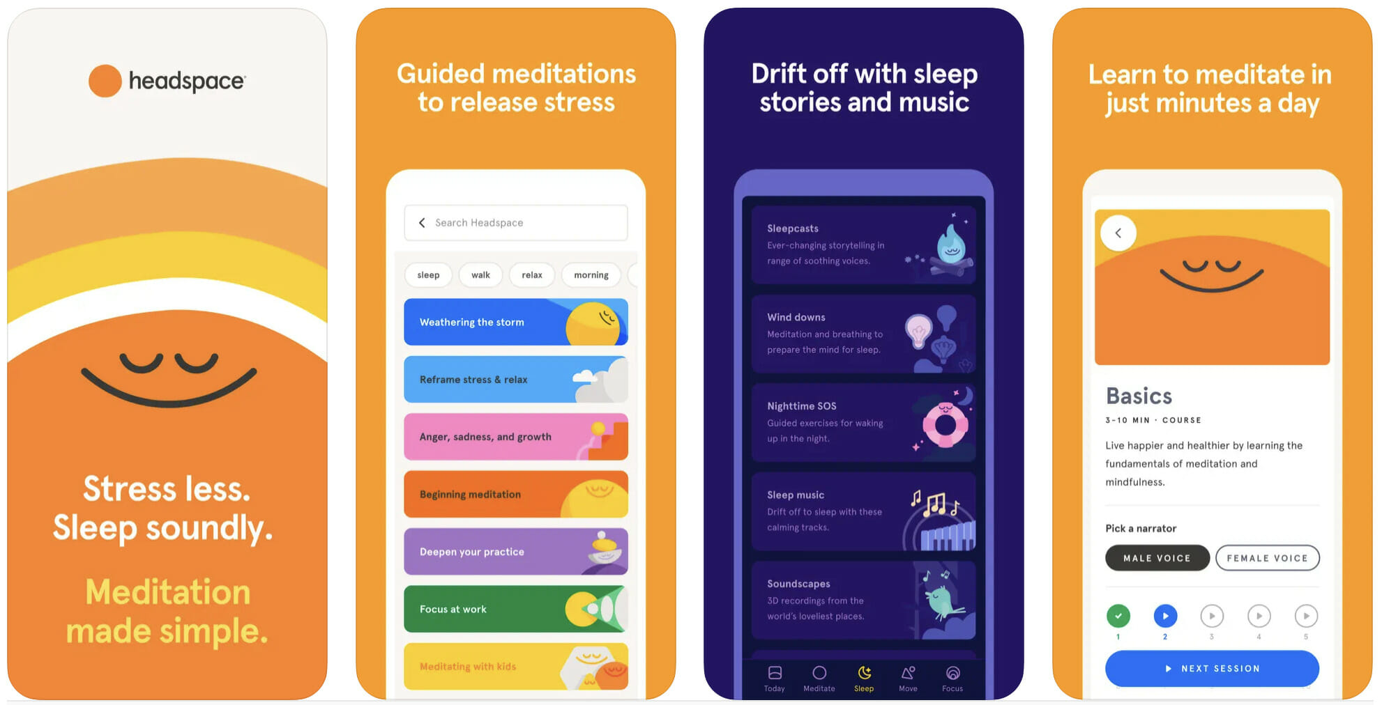 Headspace Nurse App Screenshots