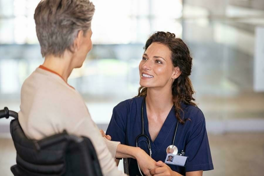 senior patient and private nurse care in San Francisco