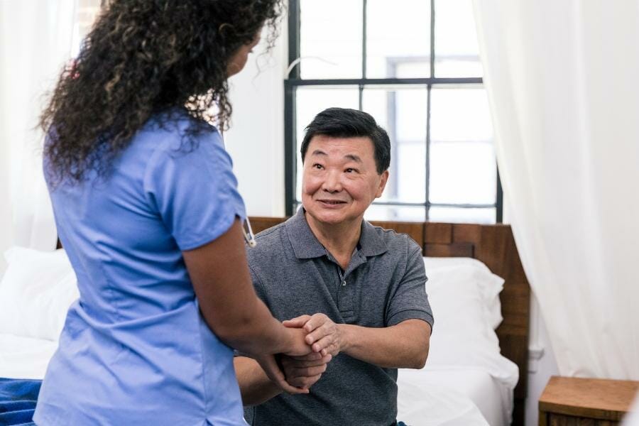 high end private duty nurse private nursing care for a gentleman with medication needs