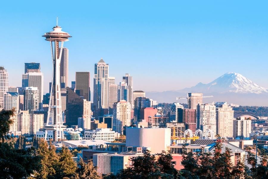 flexible nursing care in Seattle Seattle skyline view