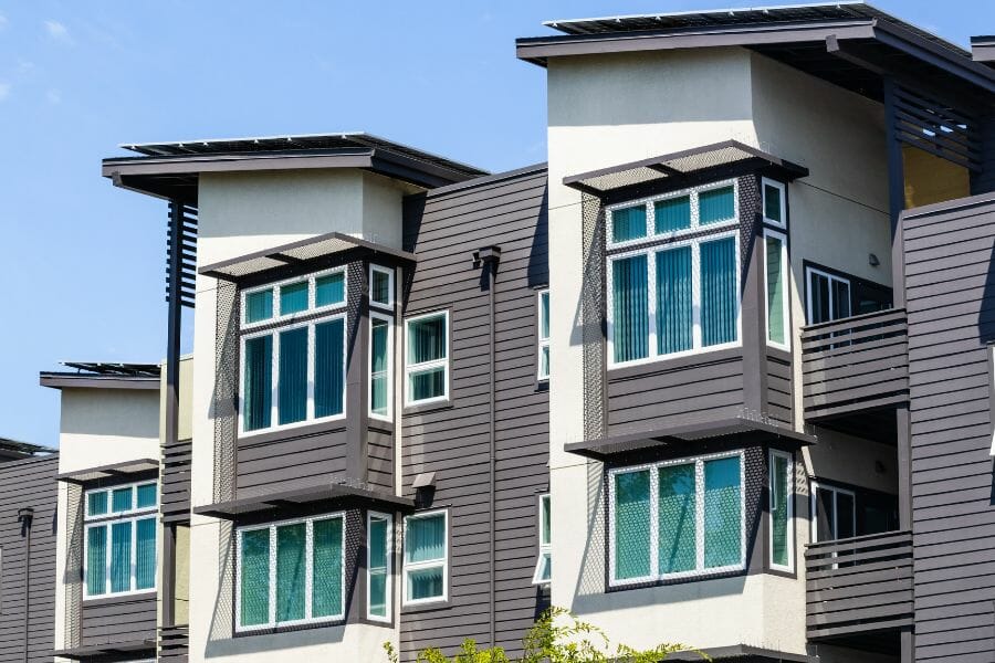 Buildings in Menlo Park, California.