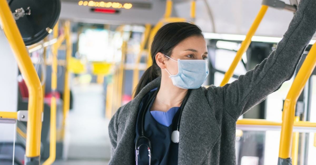 a per diem nurse traveling to a healthcare facility.