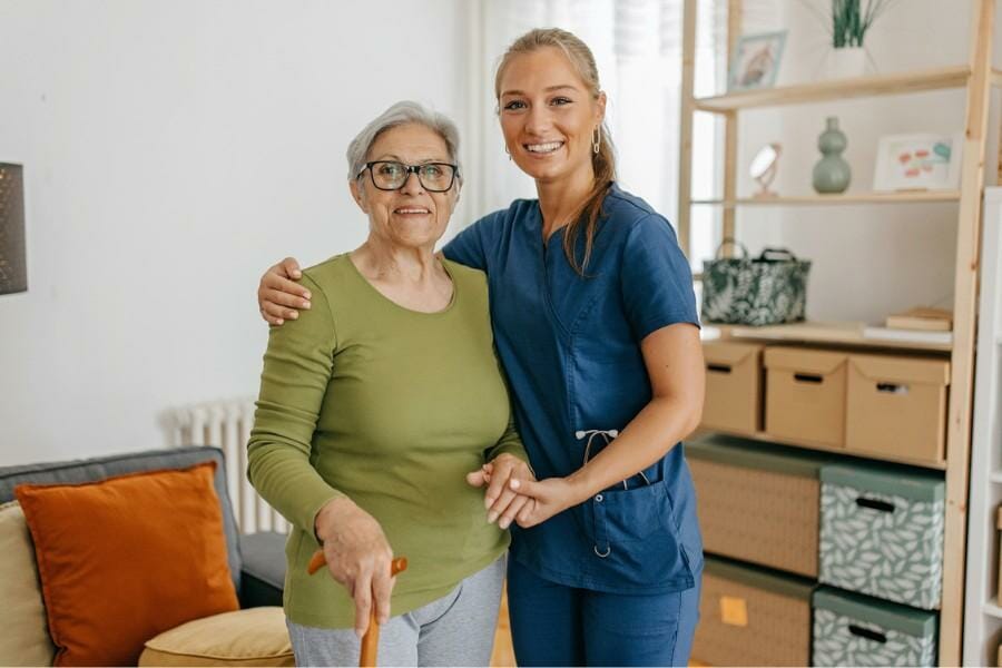 concierge nurse and her client in Bel Air