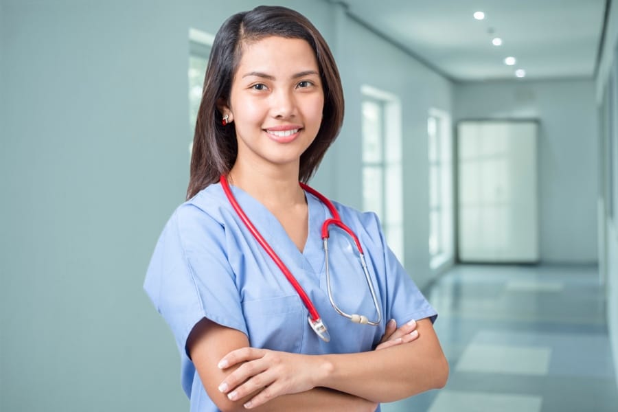 Nurse in a local Naples hospital