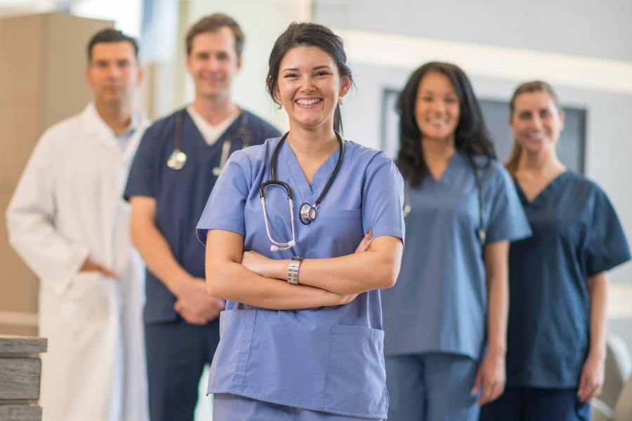 nurses at a healthcare facility