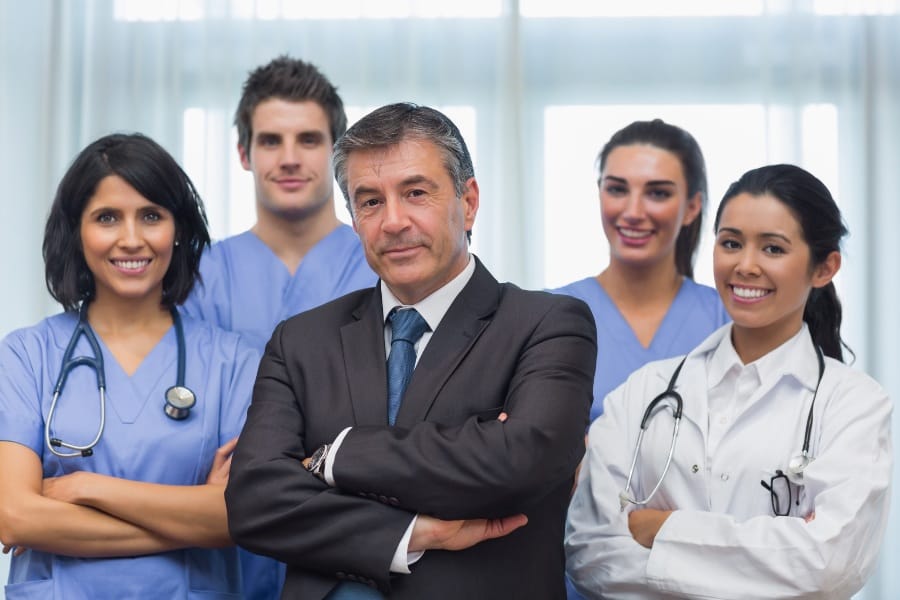 Director of Nursing and his staff