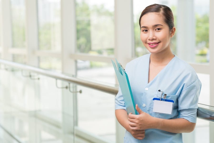 Smiling nurse