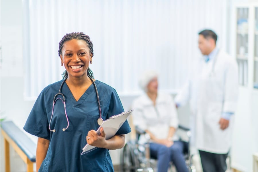 smiling nurse