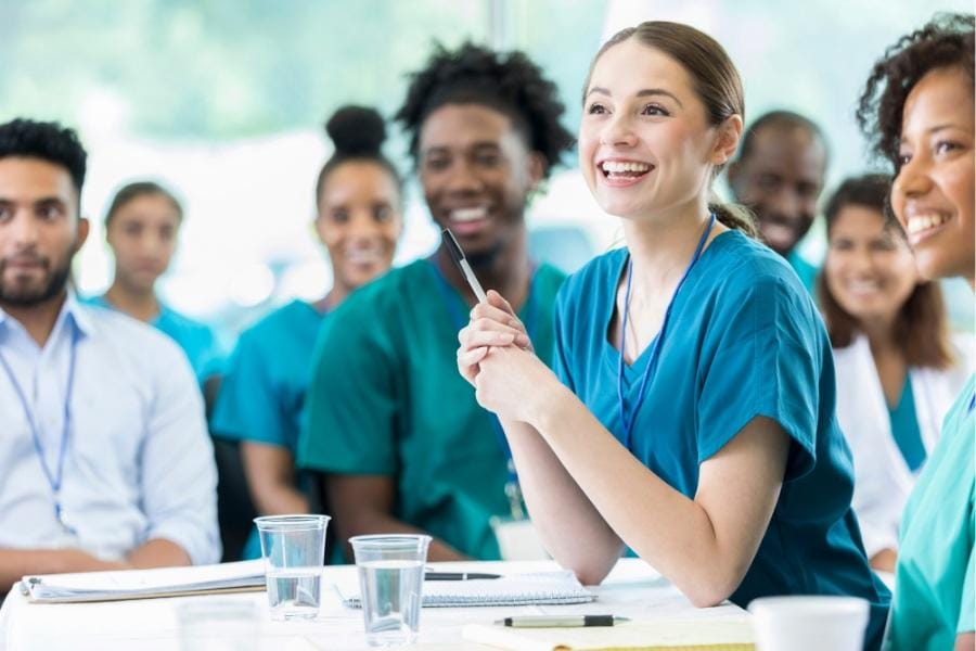nursing students learning