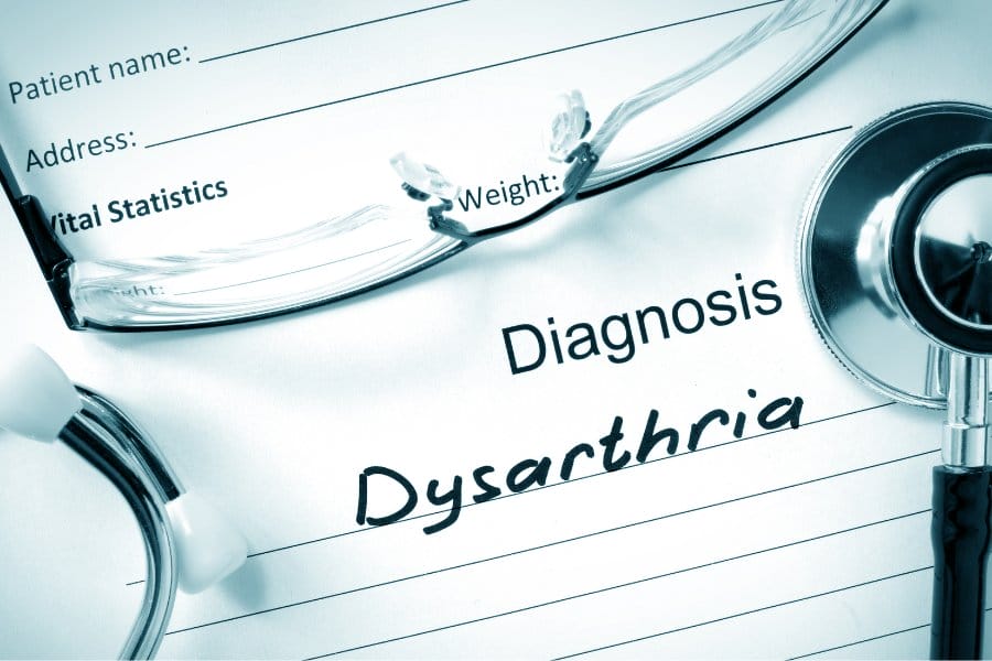 dysarthria