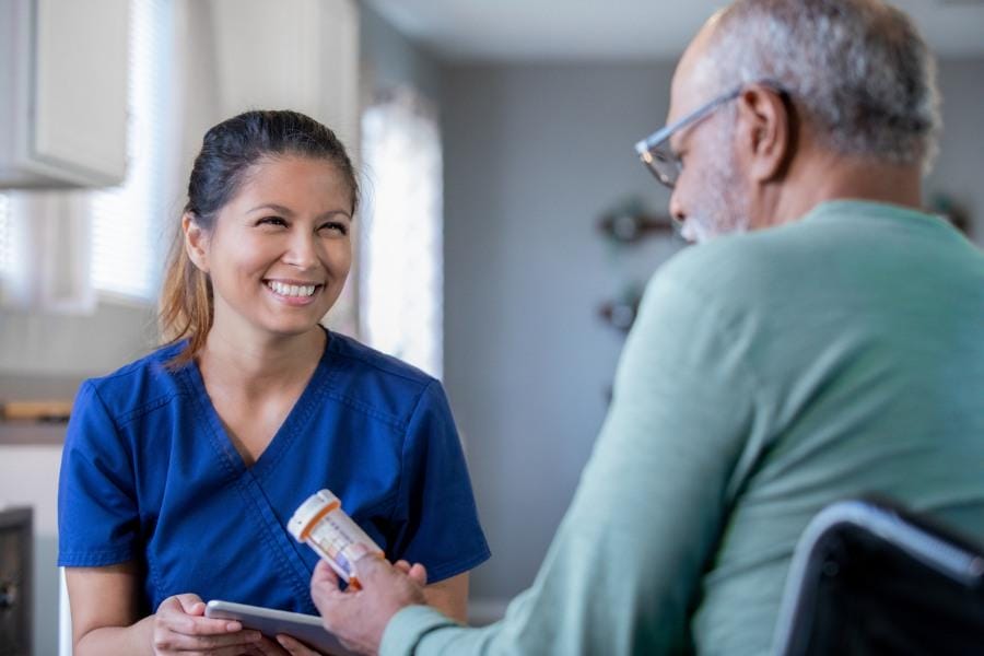 tiburon medication management private nurse offering a client medication