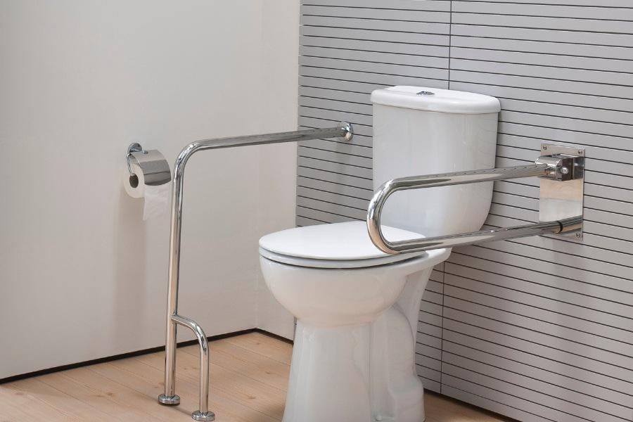 home care for multiple sclerosis A bathroom with accessibility assistance