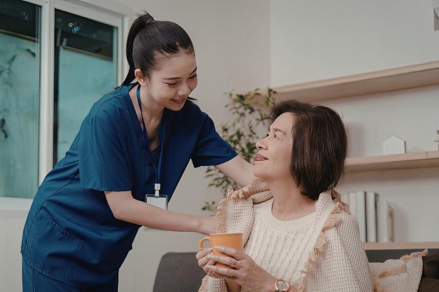 tiburon ca stroke care at home nurse assisting a patient after a stroke